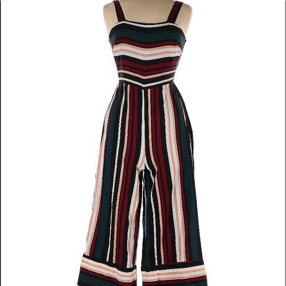 Pants - Striped jumpsuit